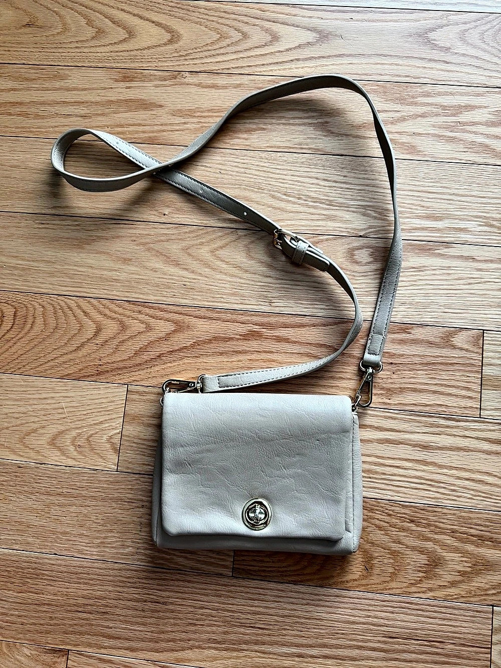 Gray Crossbody Bag